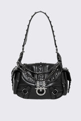 Sloane Studded Faux Leather Shoulder Bag