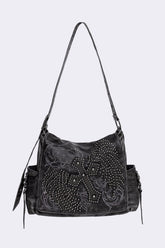 Ritual Washed Studded Messenger Bag