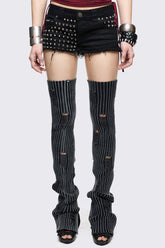 Spike Mini Denim Shorts