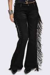 Sierra Fringe Flared Jeans
