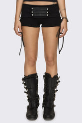 Corsair Military Lace-Up Mini Shorts