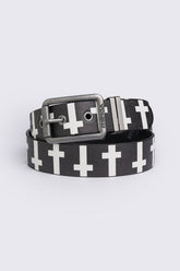 Crossed Out Buckle Belt