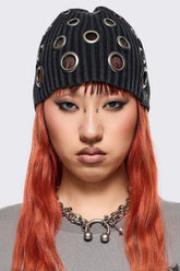 Elektra Black Beanie