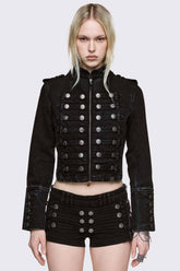 Hilda Military Denim Jacket