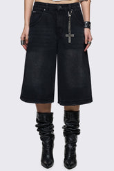 Black Washed Jorts