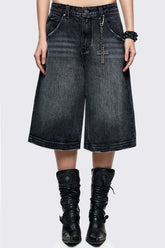 Worn Black Washed Jorts