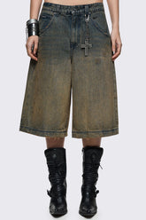 Dust Ombre Washed Jorts