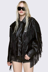 Nomad Fringe Biker Jacket