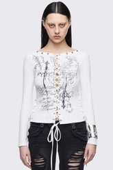 Seraphina Lace-Up Top