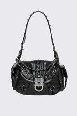 Sloane Studded Faux Leather Shoulder Bag