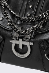 Sloane Studded Faux Leather Shoulder Bag