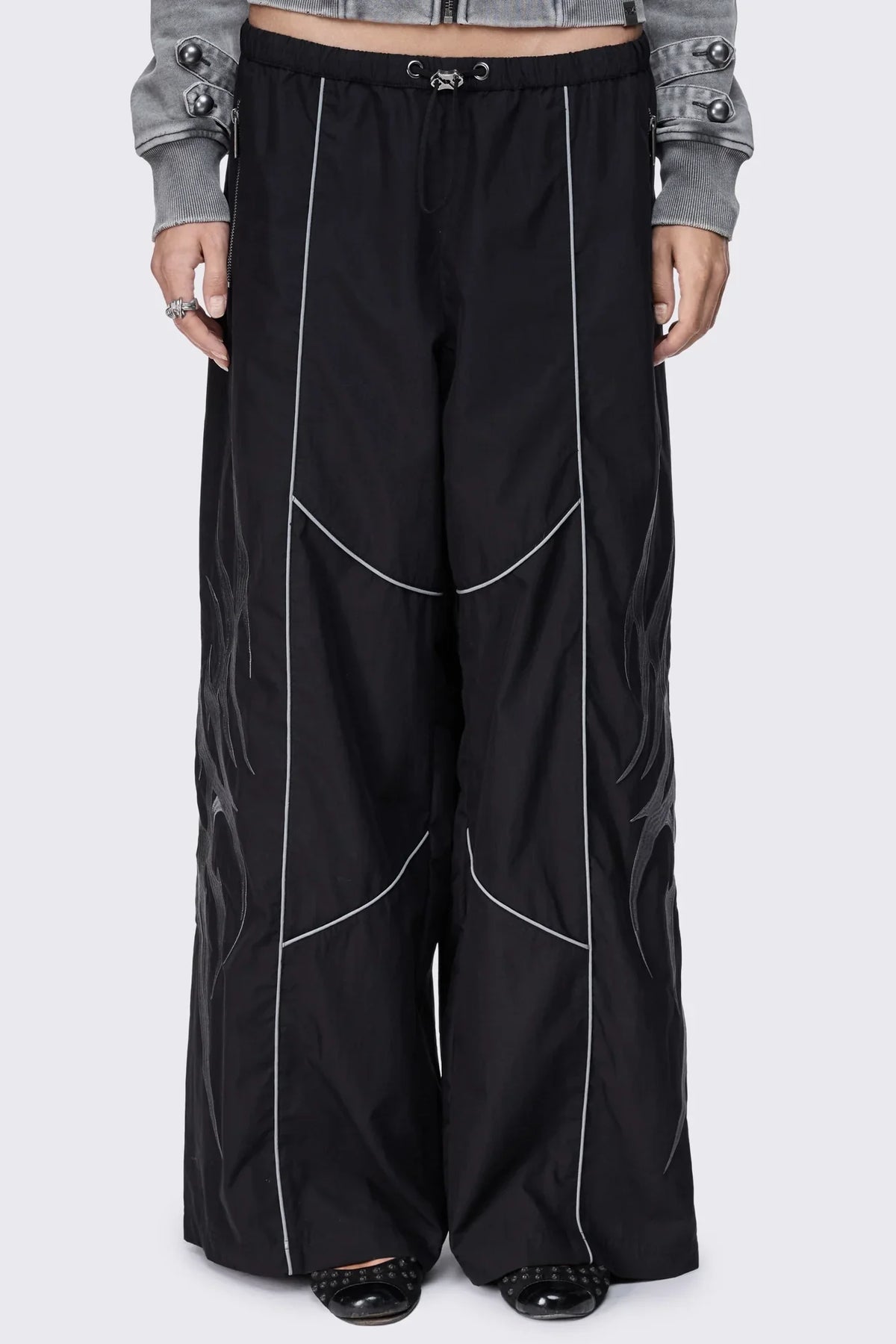 Void Black Sigil Graphic Tech Pants