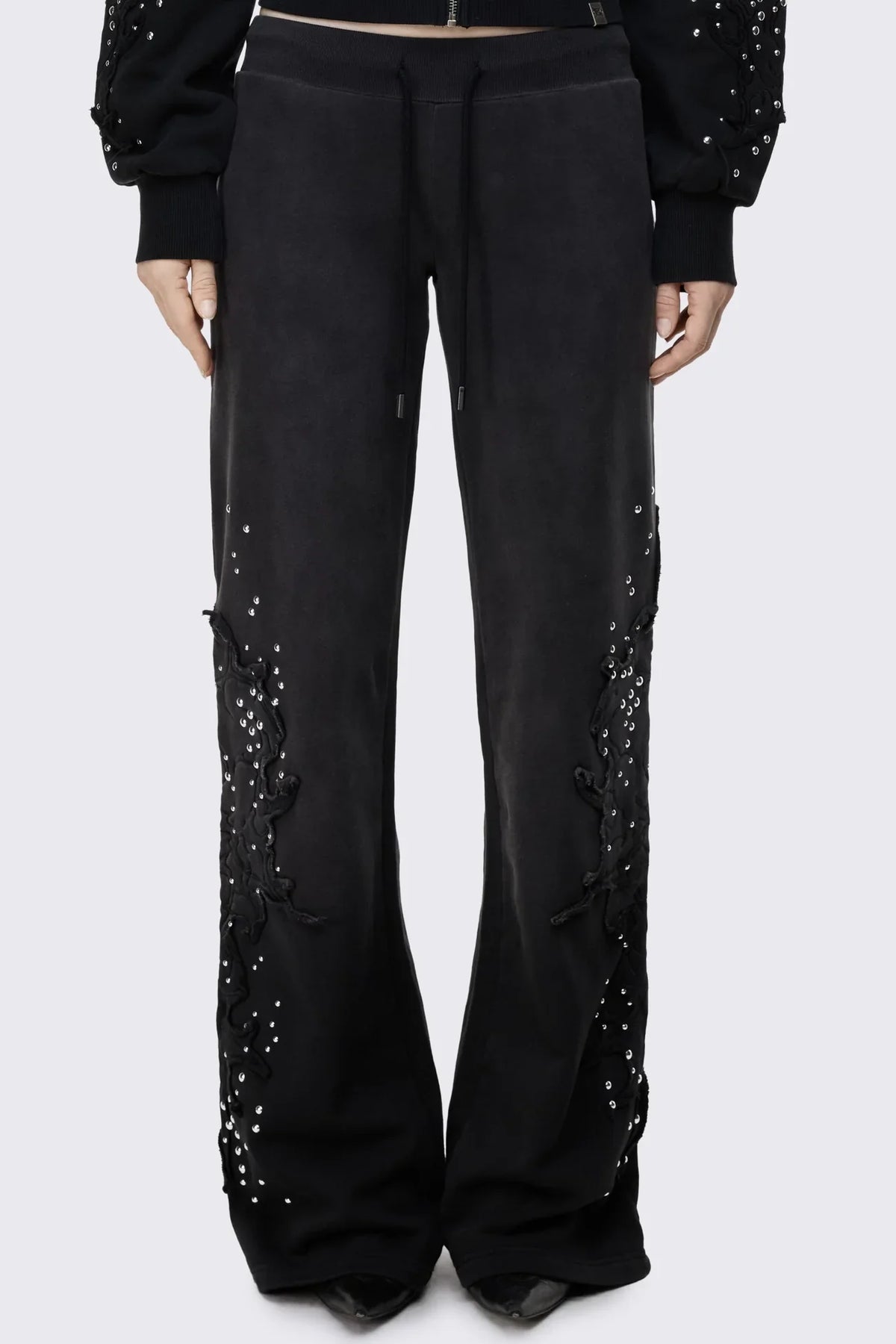 Breathe Sigil Studded Patch Bootcut Sweatpants