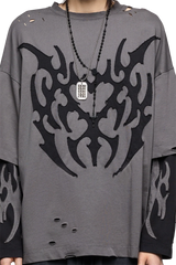 Luvx Grey Layered T-Shirt