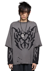 Luvx Grey Layered T-Shirt