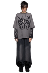 Luvx Grey Layered T-Shirt