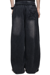 Blur Black Washed Sweatpants