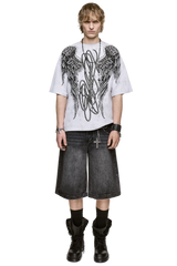 Worn Black Washed Jorts