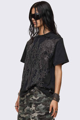 Elysium Sigil Rhinestone Graphic T-Shirt