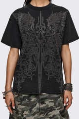Elysium Sigil Rhinestone Graphic T-Shirt