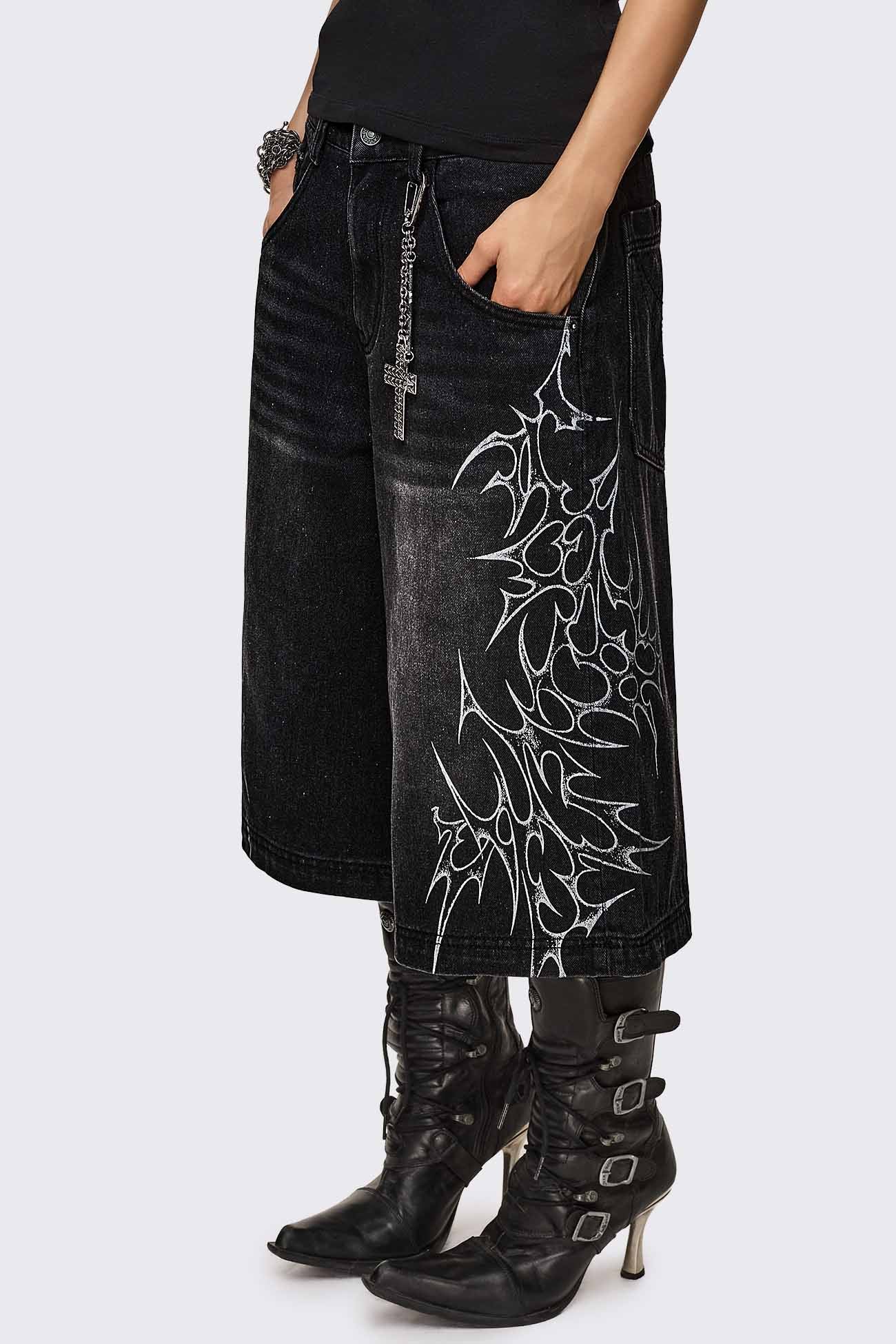 Blaze Graphic Washed Jorts