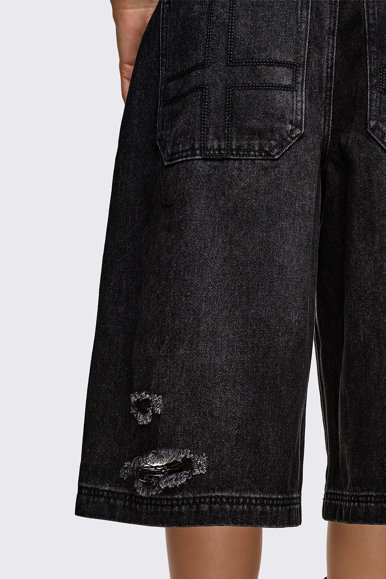 Brat Studded Distressed Jorts