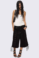 Tension Lace-Up Jorts