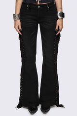 Sierra Fringe Flared Jeans