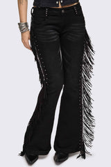 Sierra Fringe Flared Jeans