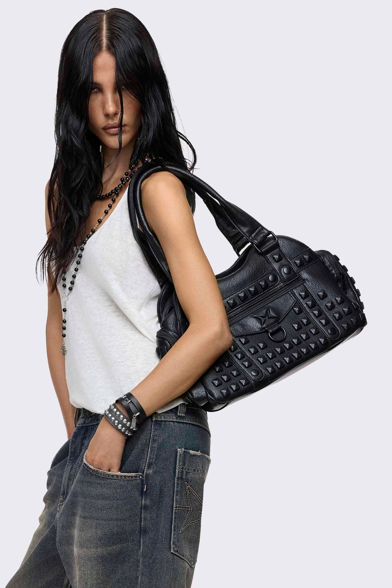 Clash Studded Shoulder Bag
