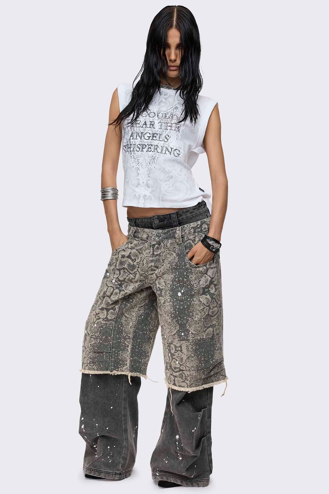 Whispering Graphic Loose Top