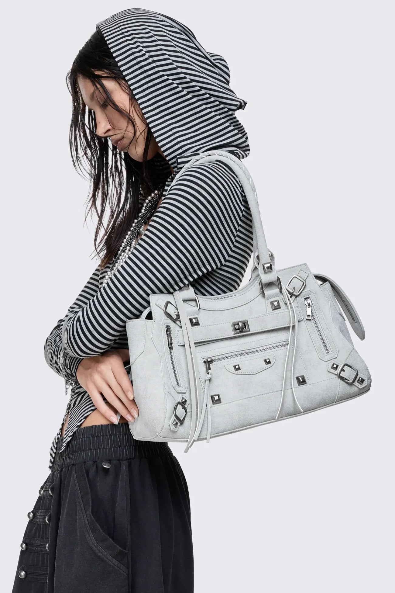 Pitch Grey Shoulder Bag