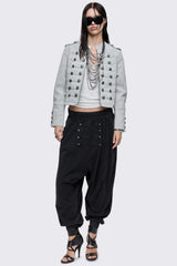 Saboteur Black Washed Harem Sweatpants