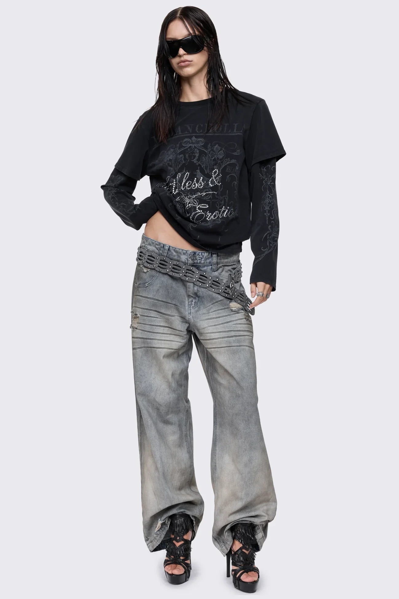 Melancholia Graphic Layered T-shirt