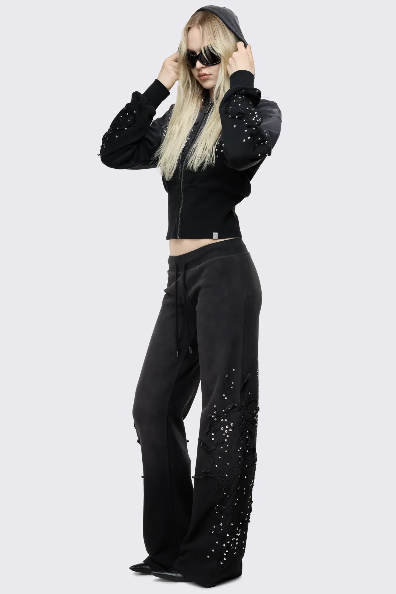 Breathe Sigil Studded Patch Bootcut Sweatpants