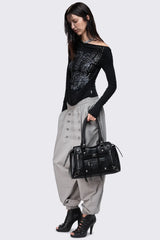 Pitch Black Shoulder Bag