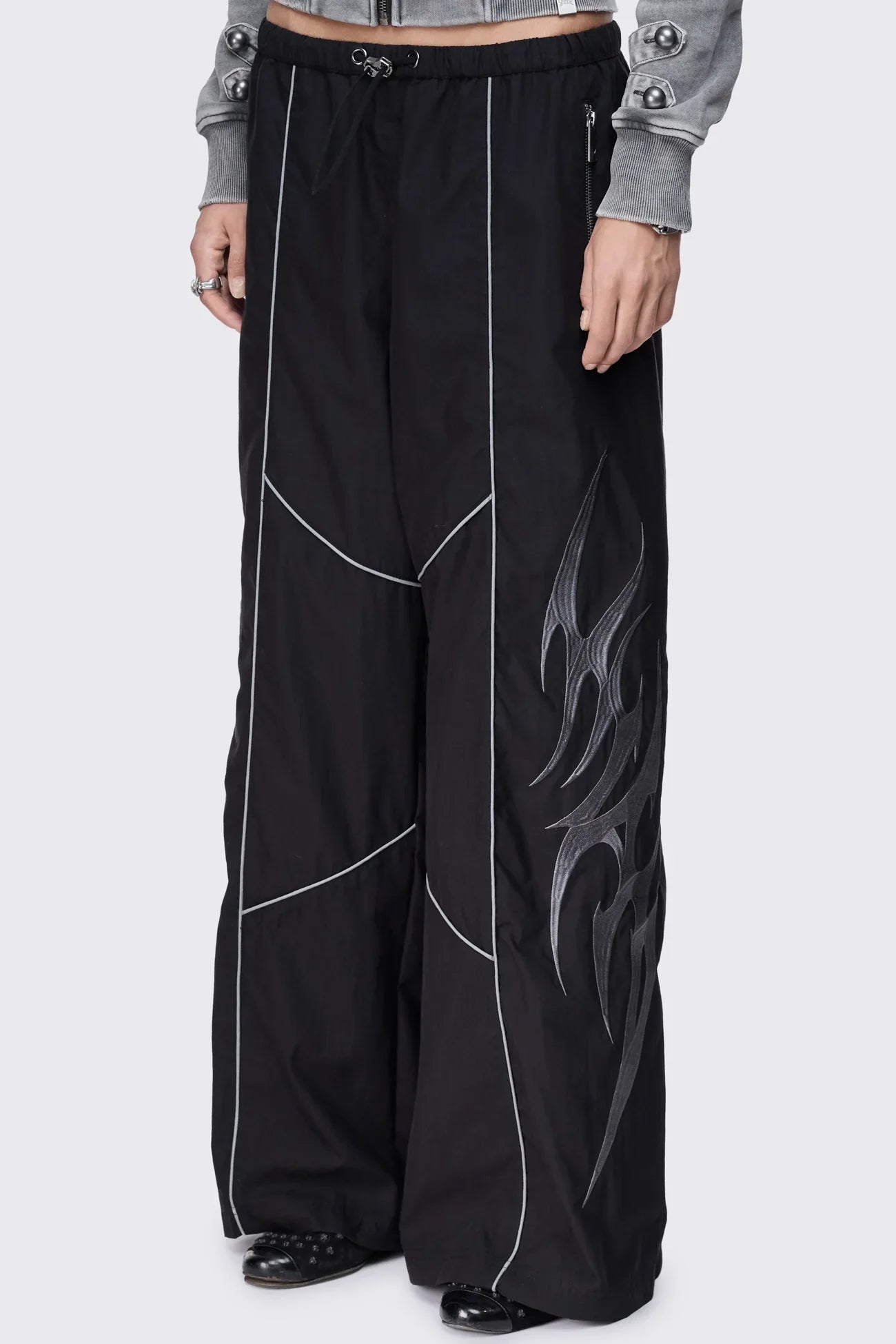 Void Black Sigil Graphic Tech Pants