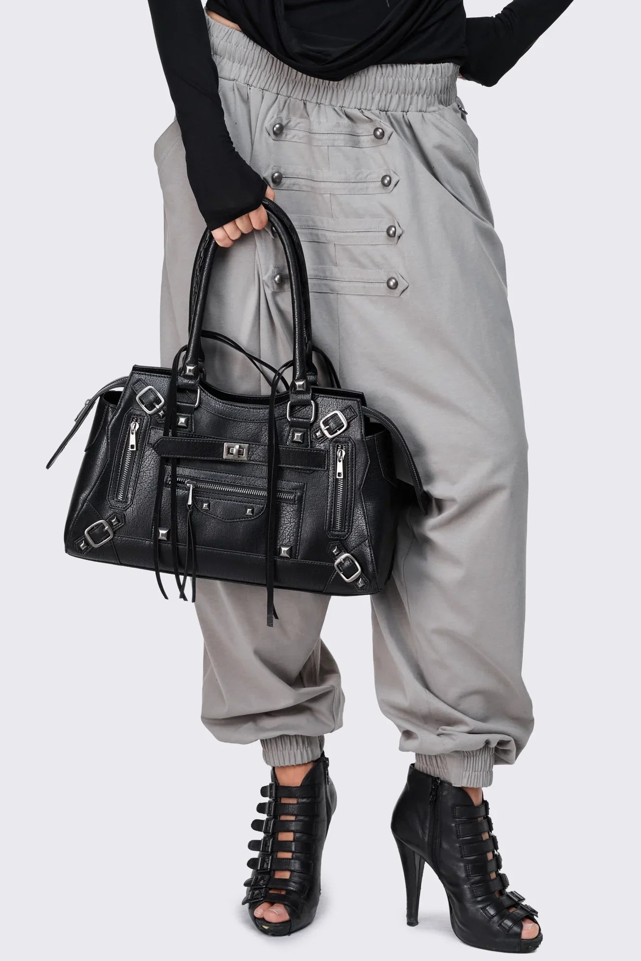 Pitch Black Shoulder Bag