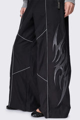 Void Black Sigil Graphic Tech Pants
