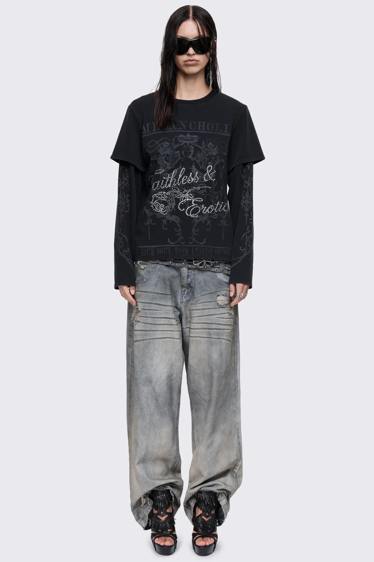 Melancholia Graphic Layered T-shirt