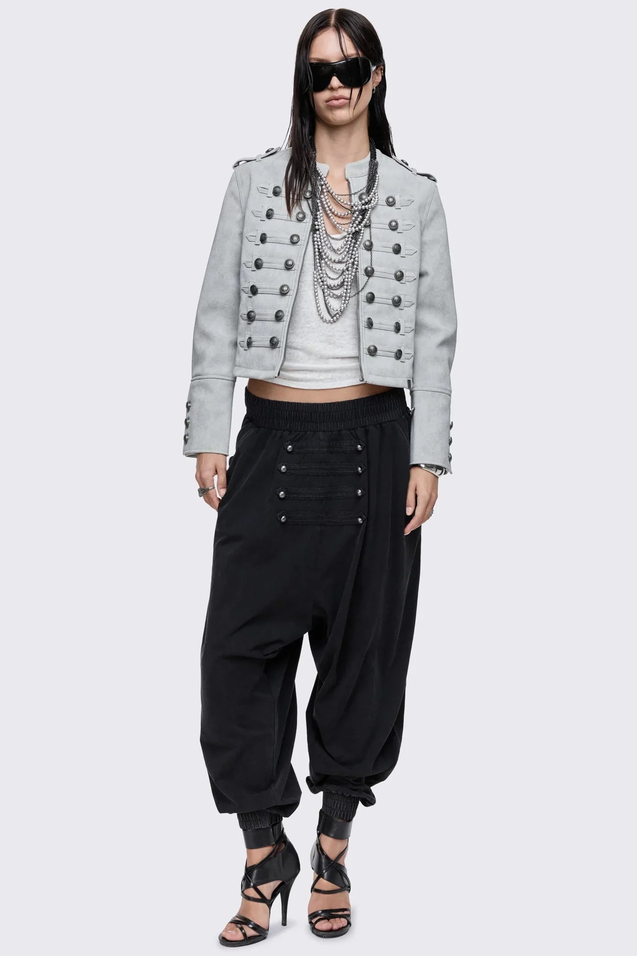 Cadence Worn Grey Hussar Jacket