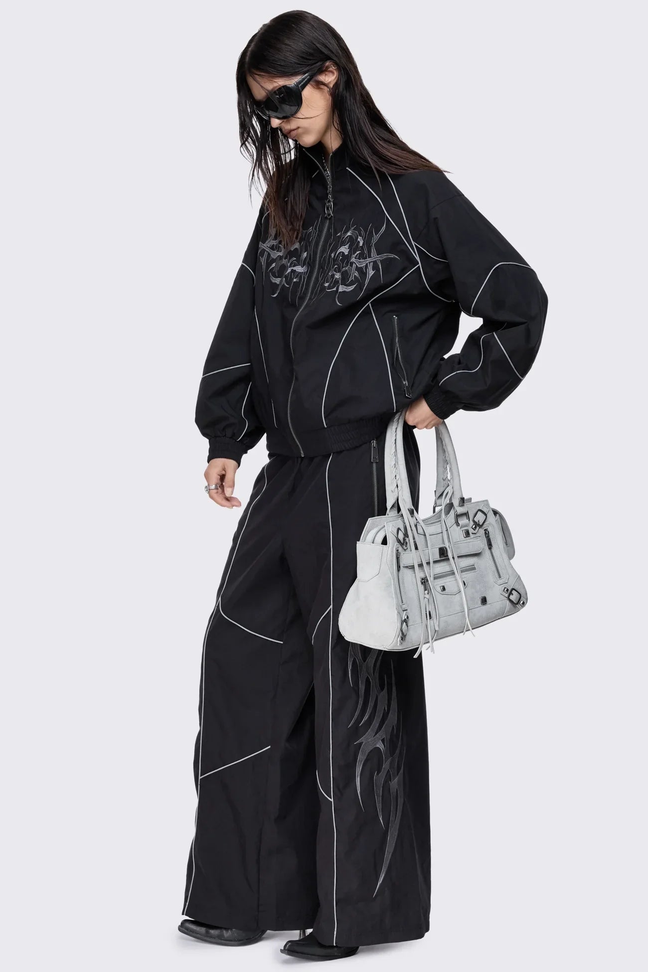 Void Black Sigil Graphic Tech Pants