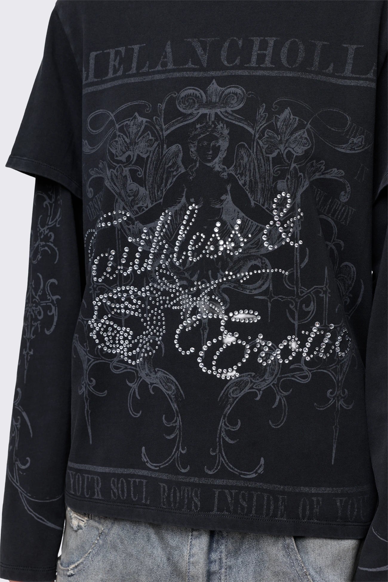Melancholia Graphic Layered T-shirt