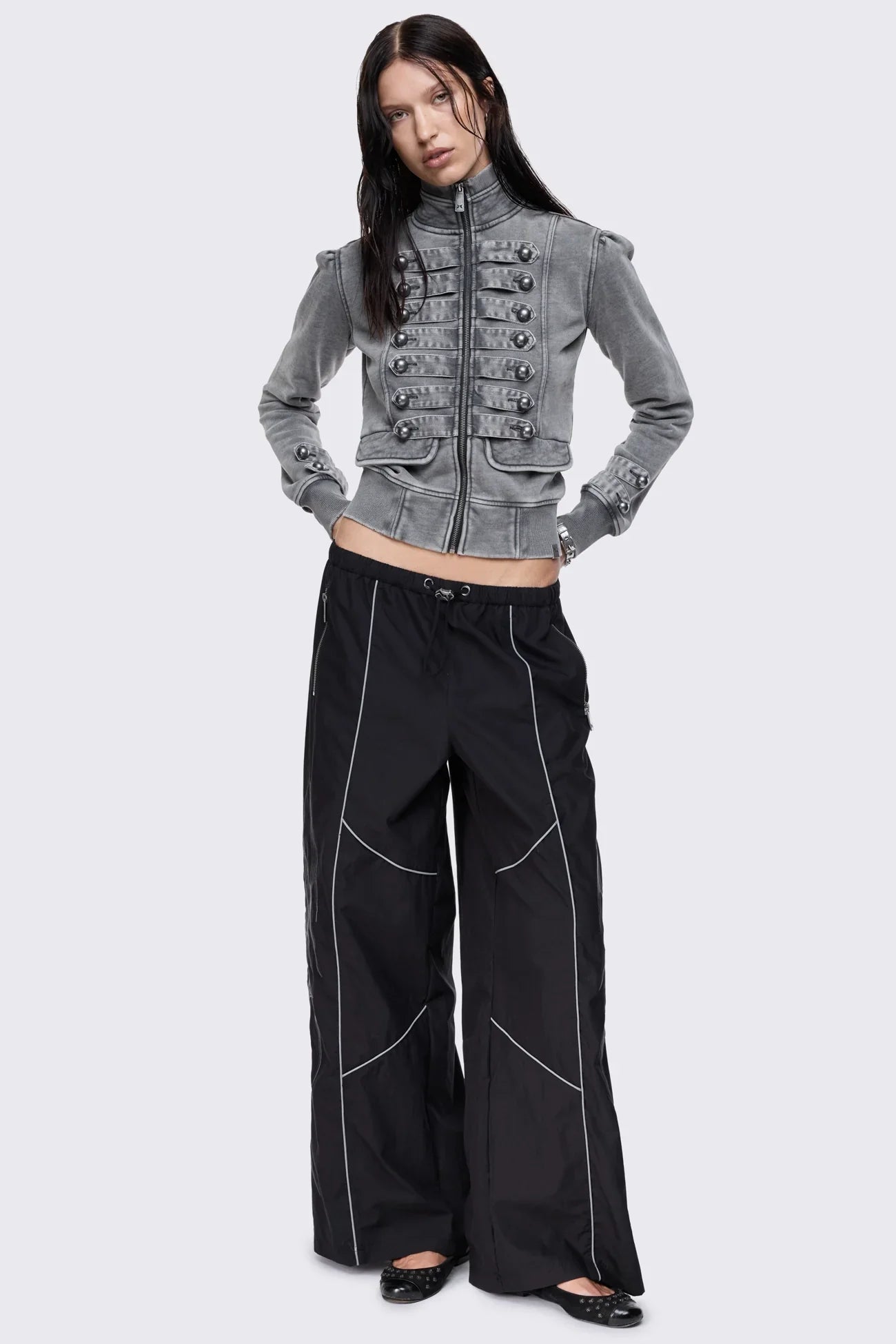 Void Black Sigil Graphic Tech Pants