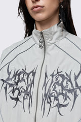 Void Grey Sigil Graphic Windbreaker Jacket