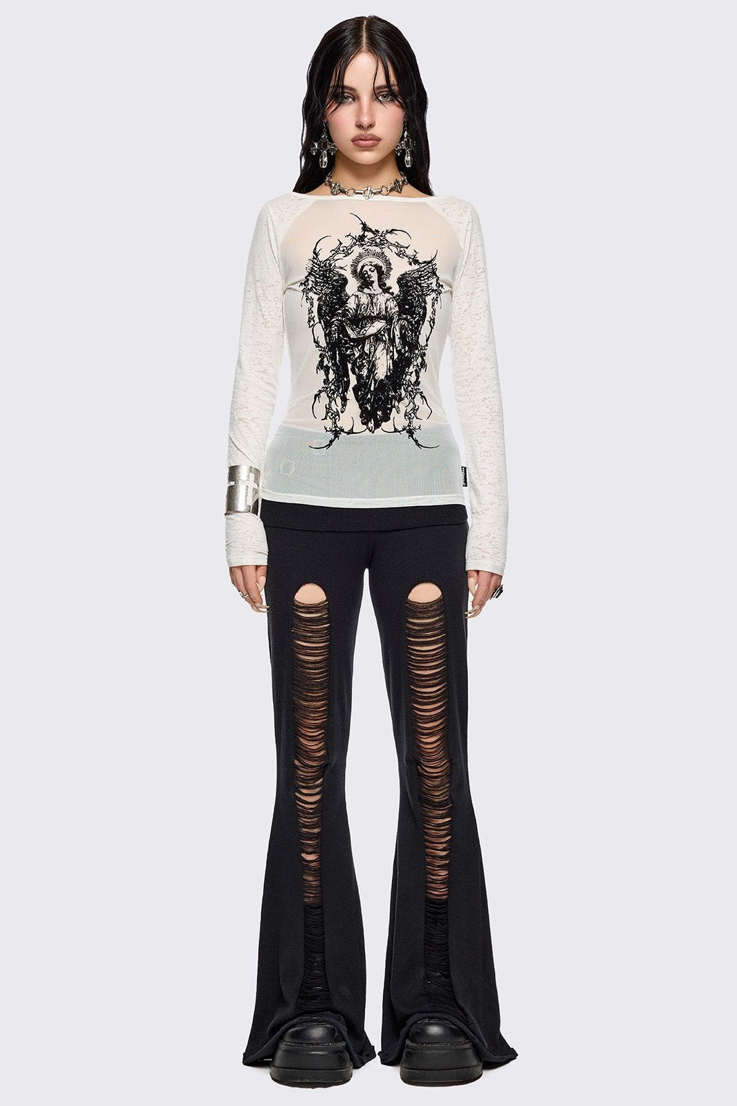 Broken Flare Pants