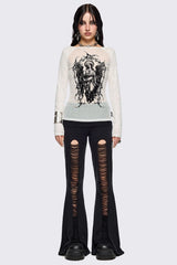 Broken Flare Pants