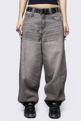 Grey Super Baggy Jeans