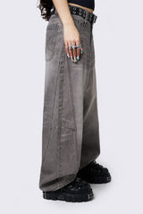 Grey Super Baggy Jeans