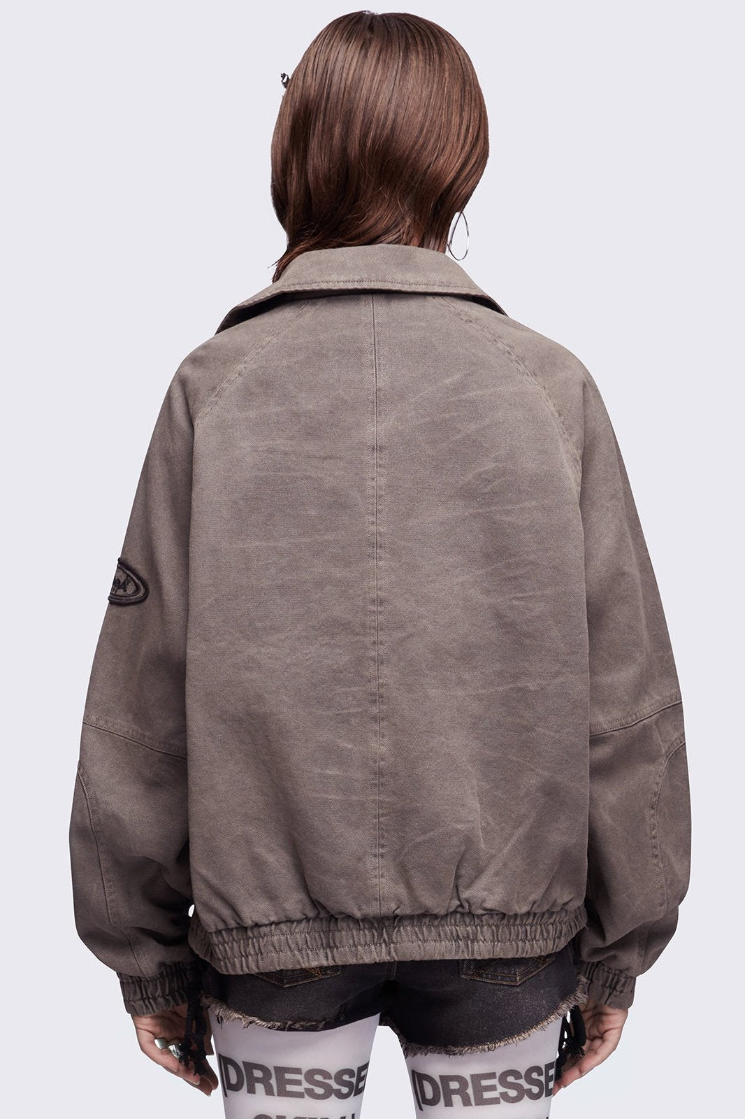 Harley Taupe Bomber Jacket